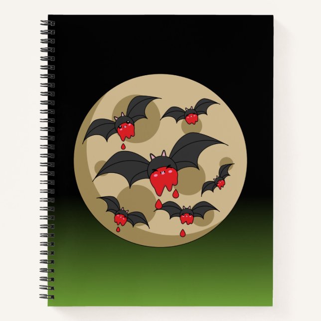 Ketchup Eater Vampire Bats Notebook (Front)