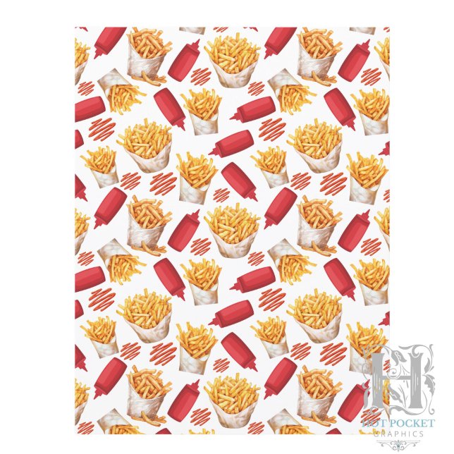 Ketchup & Fries Scrapbook Paper (Creator Uploaded)