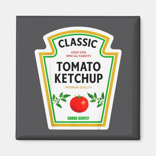 Ketchup Halloween 2024 Costume Matching Mustard Co Magnet (Front)