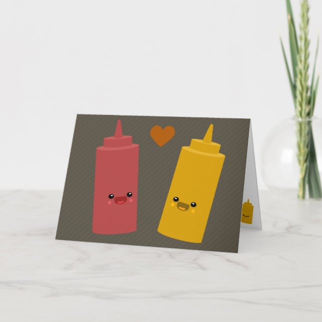 Ketchup & Mustard Friends Card (Front)