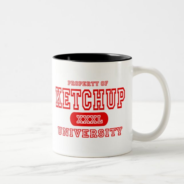 Ketchup University Two-Tone Coffee Mug (Right)