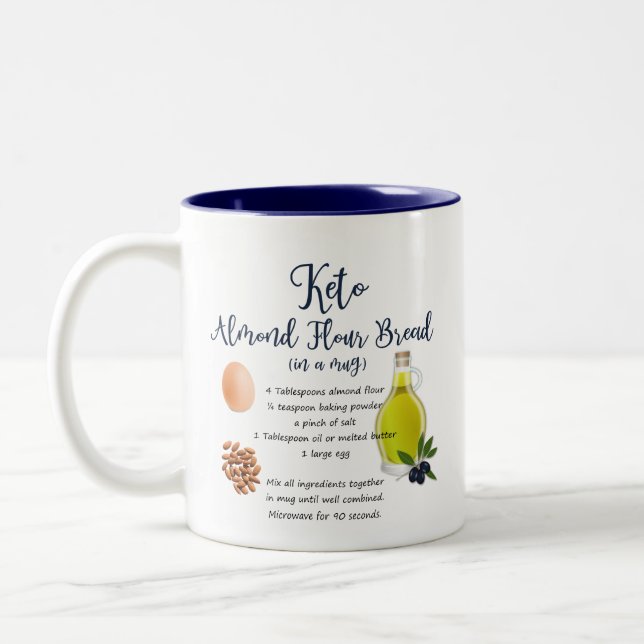 Keto Almond Flour Bread Recipe Mug (Left)
