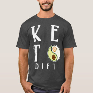 Keto diet avocado egg ying yang T-Shirt