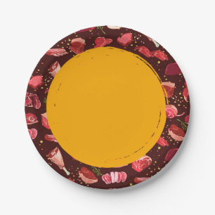 keto diet  paper plate