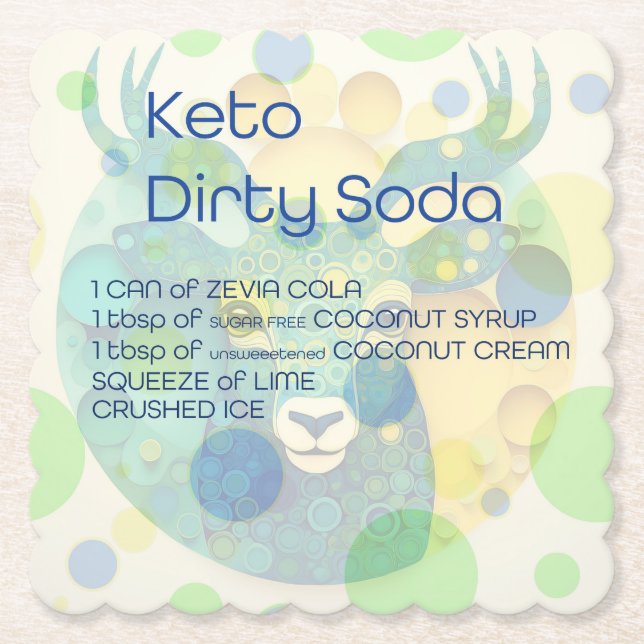 Keto Dirty Soda Coaster (Front)
