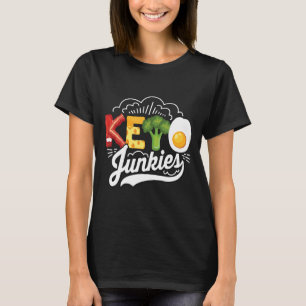 Keto Junkies Ketone Food Ketogenic Diet Vegan Vege T-Shirt