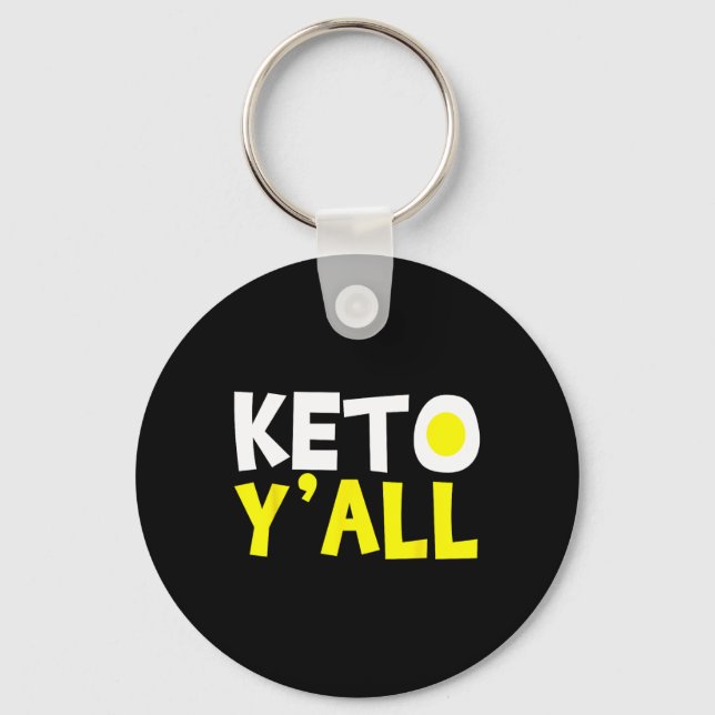 Keto Ketogenic Diet Bodybuilding Tee Gift  Key Ring (Front)