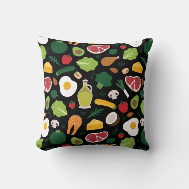 Keto Throw Pillow (Front)