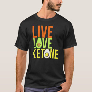 Ketosis Ketone Avocado Egg Keto Lifestyle T-Shirt