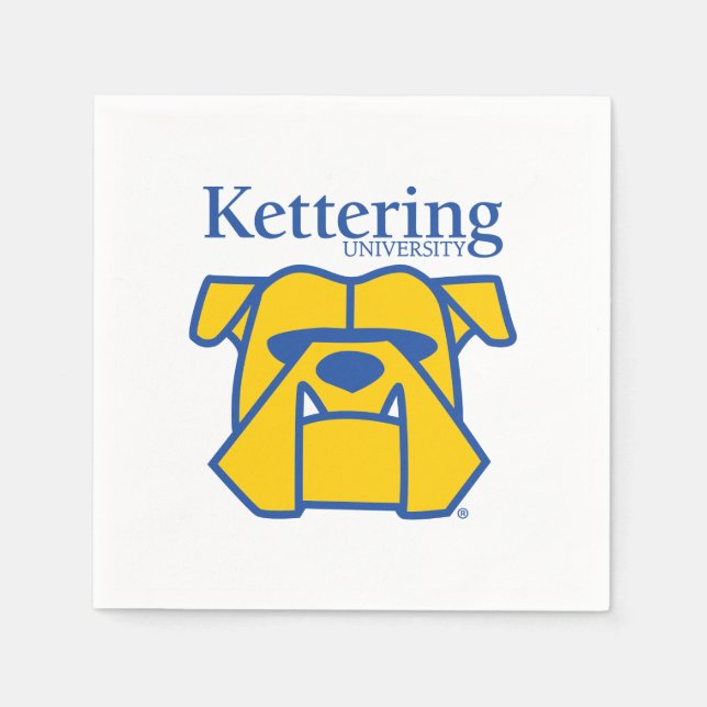 Kettering University Bulldogs Napkin (Front)