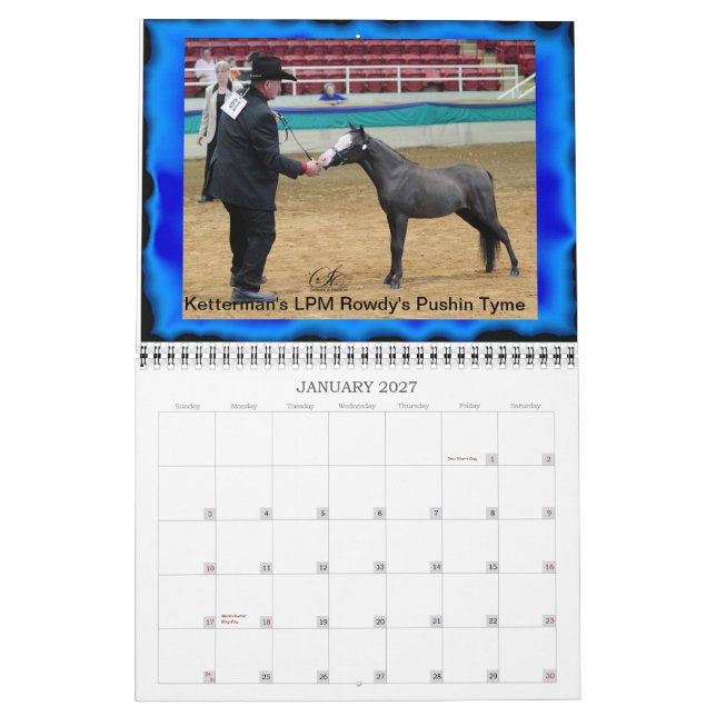 Ketterman's Lil Pondarosa Mini calendar (Jan 2027)