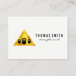 Kettle Bell Personal Trainer Golden Triangle Business Card