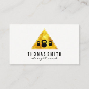 Kettle Bell Personal Trainer Golden Triangle Business Card