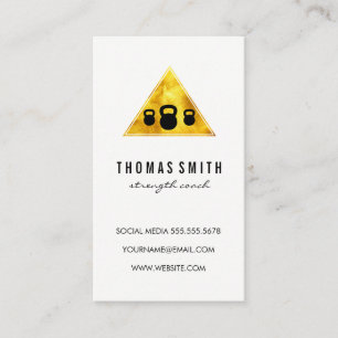 Kettle Bell Personal Trainer Golden Triangle Business Card