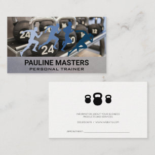 Kettle Bell Rack Personal Trainer Runners Appointment Card
