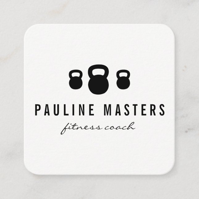 Kettle Bells Fitness Coach Loyalty Cards (Front)