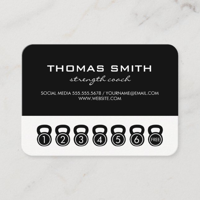 Kettle Bells / Punch Card Sessions (black / white) (Front)