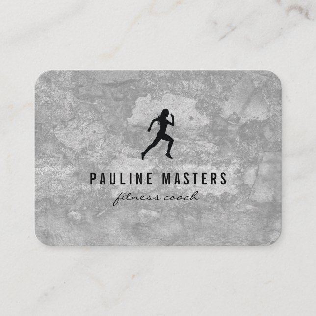 Kettle Bells Sprinter Grunge Appointment Card (Front)