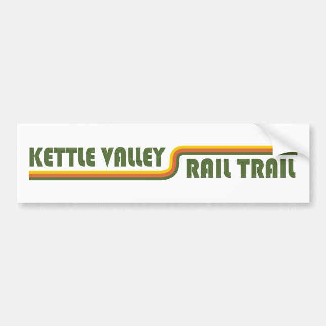 Kettle Valley Rail Trail British Columbia Bumper Sticker (Front)
