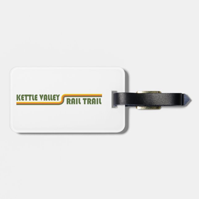 Kettle Valley Rail Trail British Columbia Luggage Tag (Back Horizontal)