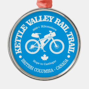 Kettle Valley Rail Trail (cycling) Metal Ornament