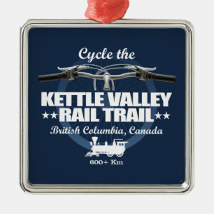 Kettle Valley Rail Trail (H2) Metal Ornament