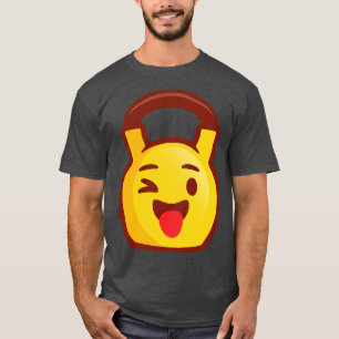 Kettlebell Excited Emoji T-Shirt
