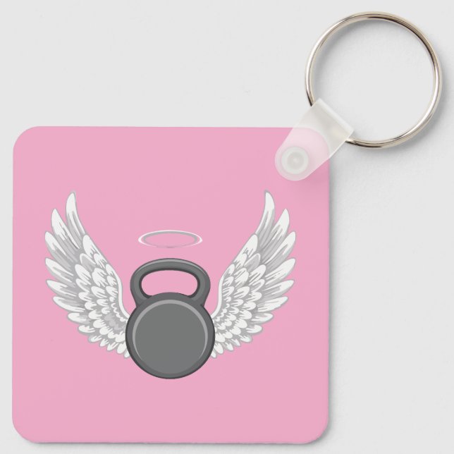 Kettlebell Heaven Key Ring (Back)