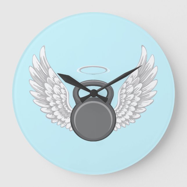 Kettlebell Heaven Large Clock (Front)