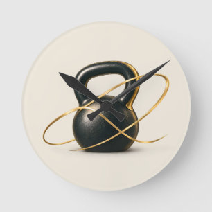 Kettlebell Personal Trainer Round Clock