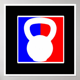 Kettlebell Pro Logo Poster - "Elite Fitness" Print