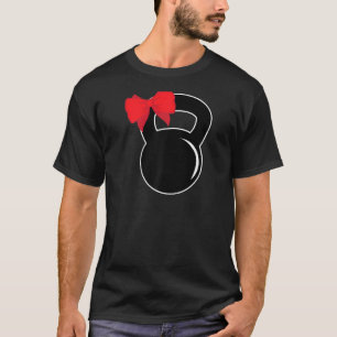 Kettlebell Ribbon Workout Lifting Cool Fitness Ra T-Shirt