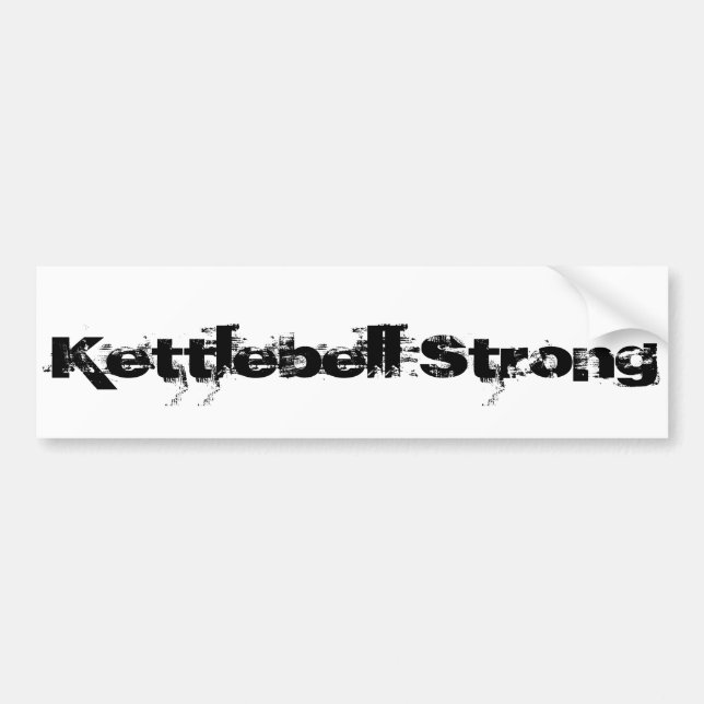 Kettlebell Strong Bumper Sticker (Front)