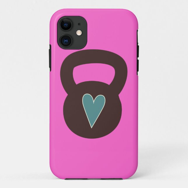 Kettlebell With A Heart Case-Mate iPhone Case (Back)