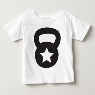 Kettlebell With An Empty Star Baby T-Shirt