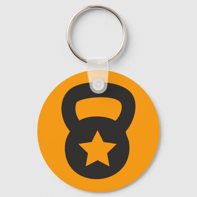 Kettlebell With An Empty Star Key Ring (Front)