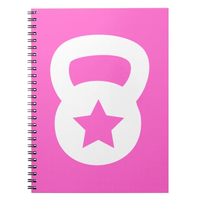 Kettlebell With An Empty Star Notebook (Front)