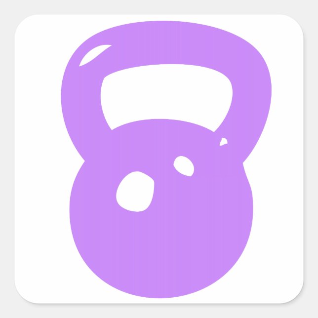 Kettlebell Workout Square Sticker (Front)