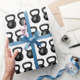 Kettlebell Wrapping Paper, Fitness Gift Wrap