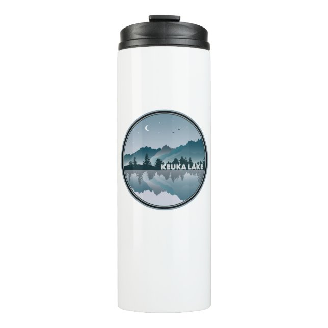 Keuka Lake New York Reflection Thermal Tumbler (Front)