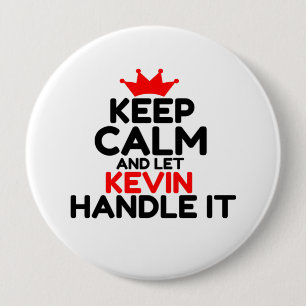 KEVIN 10 CM ROUND BADGE