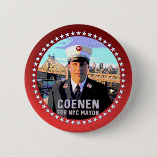 Kevin Coenen NYC Mayor 2017 6 Cm Round Badge
