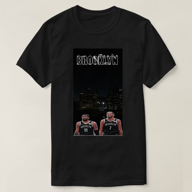 Kevin Durant Kyrie Irving Brooklyn Nets T-Shirt (Design Front)
