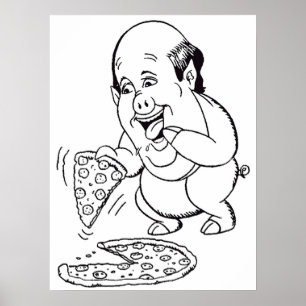 Kevin malone caricature  poster