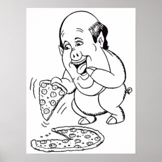 Kevin malone caricature poster