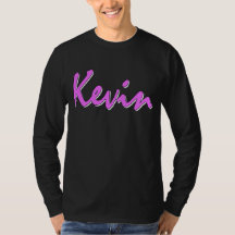 Kevin Pink Logo Long Sleeve