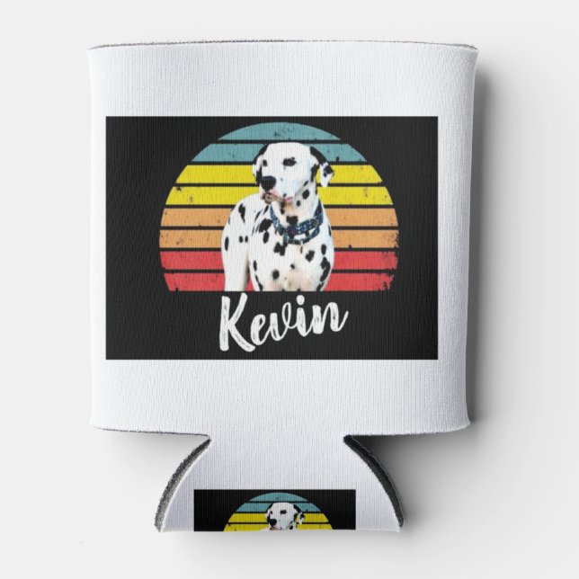 Kevin Retro Sunset Can Cooler (Front)