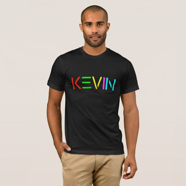 Kevin SPIRIT logo on black T shirt (Front Full)