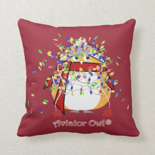 Kevin Tangled in Lights Cushion