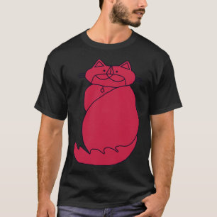 Kevin the Cat in Viva Magenta Colour of the Year 2 T-Shirt